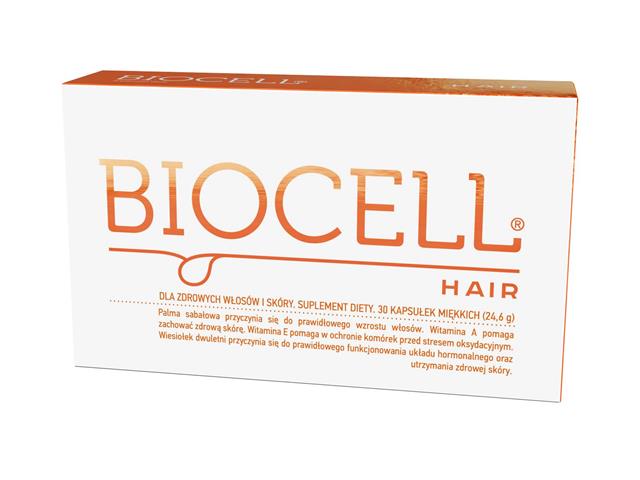 Biocell Hair interakcje ulotka kapsułki  30 kaps.