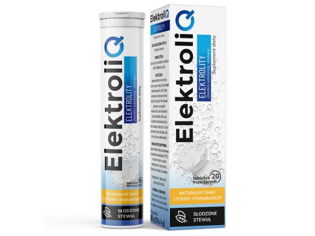 BioceriQ ElektroliQ interakcje ulotka tabletki musujące  20 tabl. (tub.)