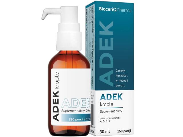 BioceriQ Pharma ADEK Krople interakcje ulotka krople  30 ml