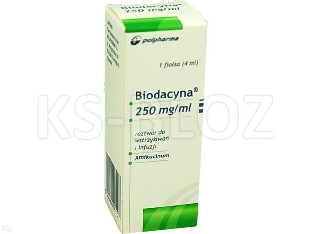 Biodacyna interakcje ulotka roztwór do wstrzykiwań i infuzji 250 mg/ml 1 fiol. po 4 ml