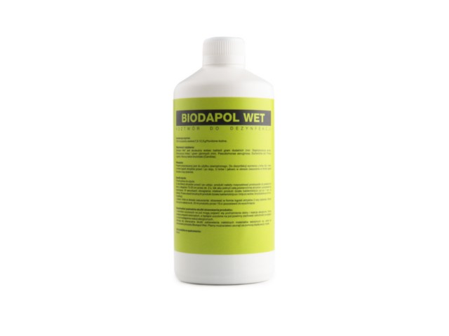 Biodapol Wet interakcje ulotka płyn dezynfekujący 1 g/100ml 500 ml (but. z plastiku)