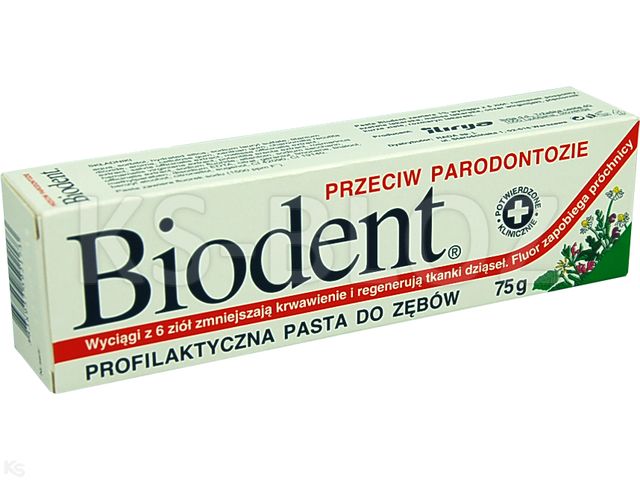 Biodent Pasta do mycia zębów interakcje ulotka pasta do zębów - 75 g