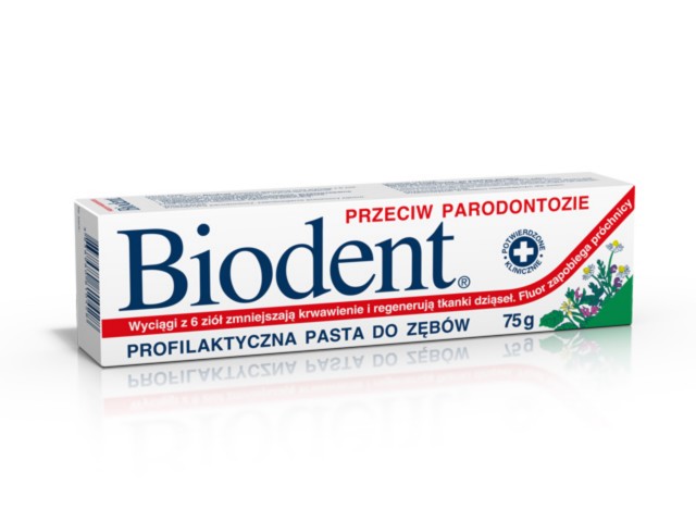 Biodent Pasta przeciw paradontozie interakcje ulotka pasta - 75 g