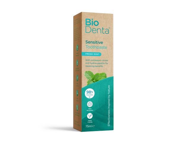 BioDenta Sensitive Pasta do zębów wrażliwych o smaku świeżej mięty interakcje ulotka pasta do zębów - 75 ml