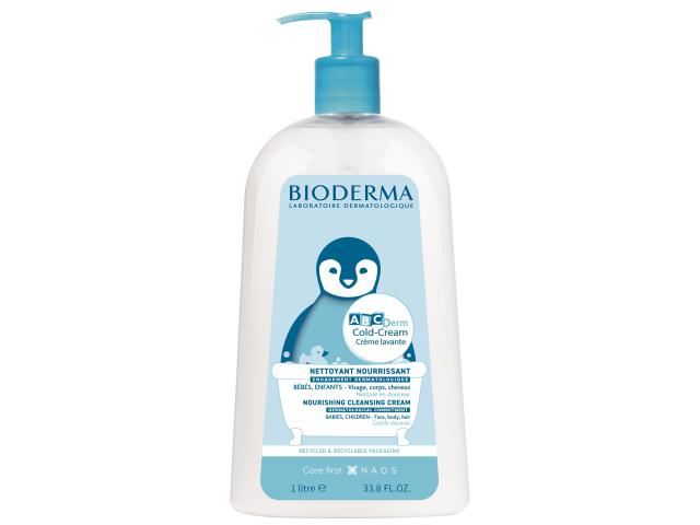 Bioderma Abcderm Cold-Cream Creme Lavante emul. d/myc. i kąp. odżywcza, kremowa od 1 dnia życia interakcje ulotka emulsja do kąpieli - 1 l