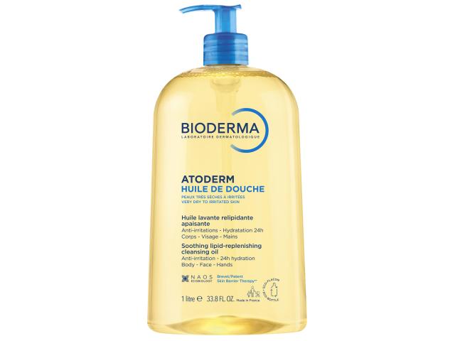 Bioderma Atoderm Huile De Douche Olejek do kąpieli i pod prysznic nawilżający interakcje ulotka olejek  1 l