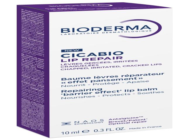 Bioderma Cicabio Lip Repair Balsam do ust z efektem barierowym regeneracyjny interakcje ulotka balsam  10 ml