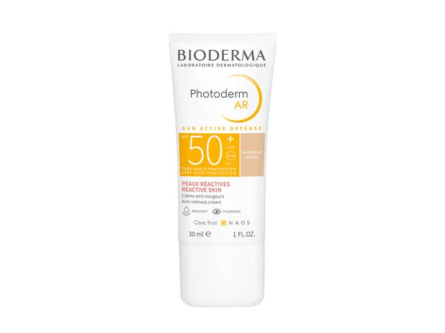 Bioderma Photoderm AR Krem tonujący do skóry z problemami naczynkowymi odcień naturalny SPF 50+ interakcje ulotka krem  30 ml