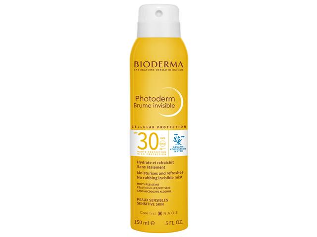 Bioderma Photoderm Brume Invisible Mgiełka do ciała niewidoczna SPF 30 interakcje ulotka mgiełka  150 ml