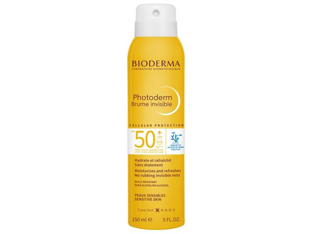 Bioderma Photoderm Brume Invisible Mgiełka do ciała niewidoczna SPF 50+ interakcje ulotka mgiełka  150 ml