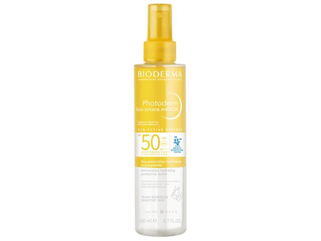 Bioderma Photoderm Eau Solaire Anti-Ox Woda antyoksydacyjna dwufazowa SPF 50+ interakcje ulotka spray  200 ml