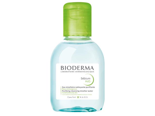 Bioderma Sebium H2O Płyn micelarny do mycia twarzy antybakteryjny interakcje ulotka   100 ml