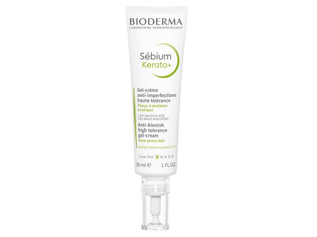 Bioderma Sebium Kerato+ Żel-krem o wysokiej tolerancji przeciwtrądzikowy interakcje ulotka żel  30 ml