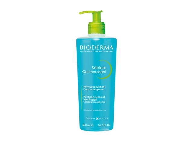 Bioderma Sebium Moussant Żel do mycia antybakteryjny interakcje ulotka żel  500 ml