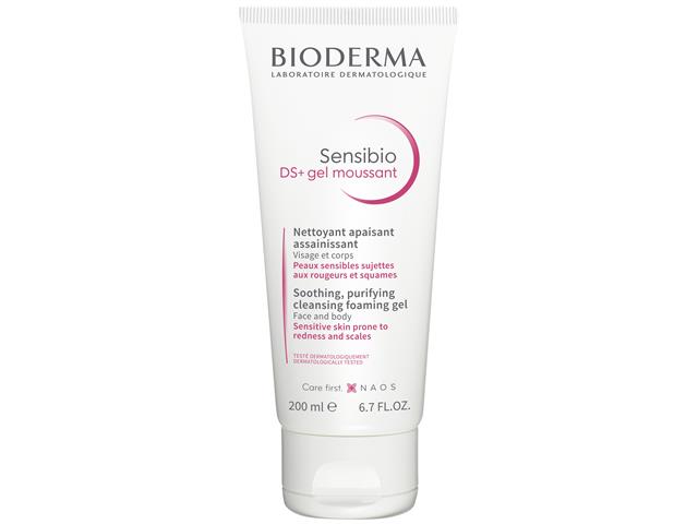 Bioderma Sensibio DS+ Gel Moussant Żel oczyszcz., delik. łojot. zapal. sk., sk. wraż. i podraż. interakcje ulotka żel  200 ml