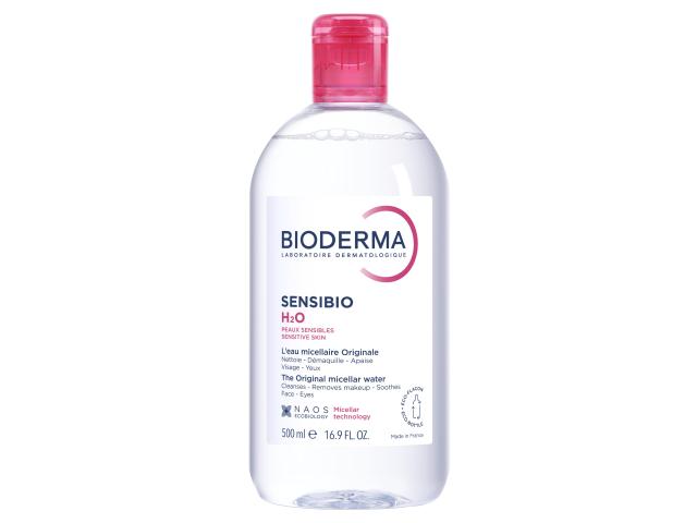 Bioderma Sensibio H2O Oryginalna Woda micelarna do skóry wrażliwej interakcje ulotka woda micelarna  500 ml