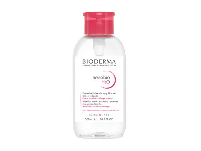 Bioderma Sensibio H2O Oryginalna Woda micelarna oczyszczająca skórę interakcje ulotka woda micelarna  500 ml (but.z dozown.)