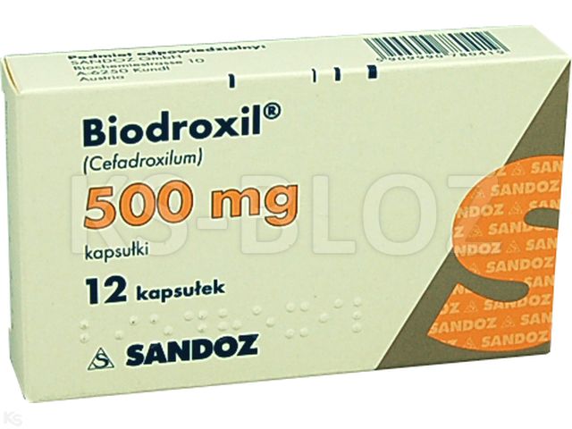 Biodroxil interakcje ulotka kapsułki 500 mg 12 kaps.