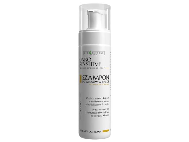 Bioelixire Dermo Onko Sensitive Szampon w piance do włosów interakcje ulotka szampon 200 ml