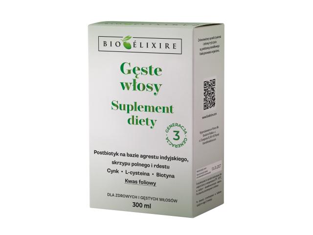 Bioelixire Gęste Włosy interakcje ulotka syrop  300 ml