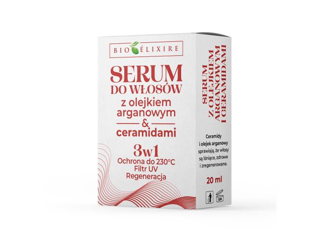 Bioelixire Serum do włosów z olejkiem arganowym & ceramidami interakcje ulotka serum 20 ml