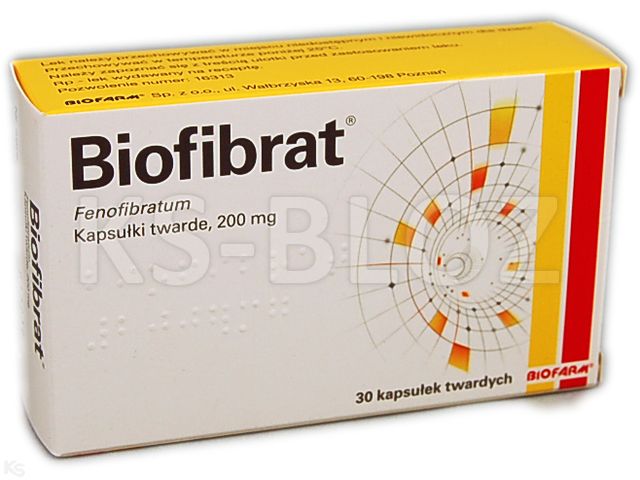 Biofibrat interakcje ulotka kapsułki twarde 200 mg 30 kaps.