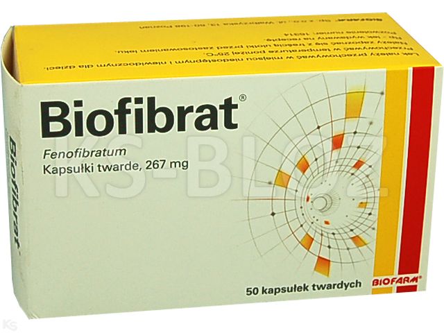 Biofibrat interakcje ulotka kapsułki twarde 267 mg 50 kaps.