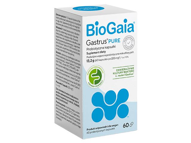 Biogaia Gastrus Pure interakcje ulotka kapsułki 60 kaps.