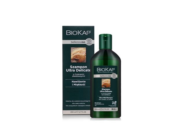 Biokap Bellezza Bio Szampon do mycia włosów ultra delicate interakcje ulotka szampon  200 ml