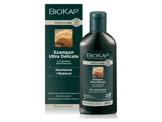 Biokap Bellezza Bio Szampon do mycia włosów ultra delicate interakcje ulotka   100 ml