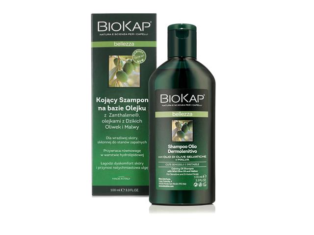 Biokap Bellezza Szampon do mycia włosów kojący na bazie olejku interakcje ulotka   100 ml