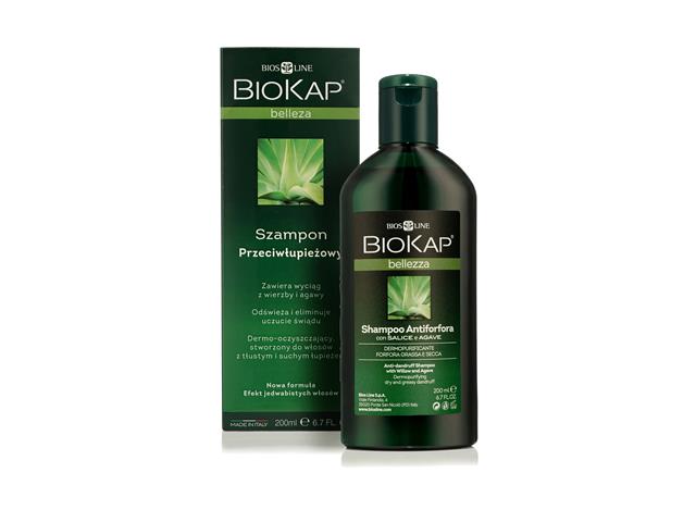 Biokap Bellezza Szampon przeciwłupieżowy interakcje ulotka szampon  200 ml