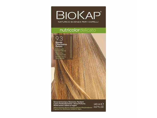 Biokap Nutricolor Delicato Farba do włosów bardzo jasny złoty blond 9.3 interakcje ulotka farba do włosów  140 ml