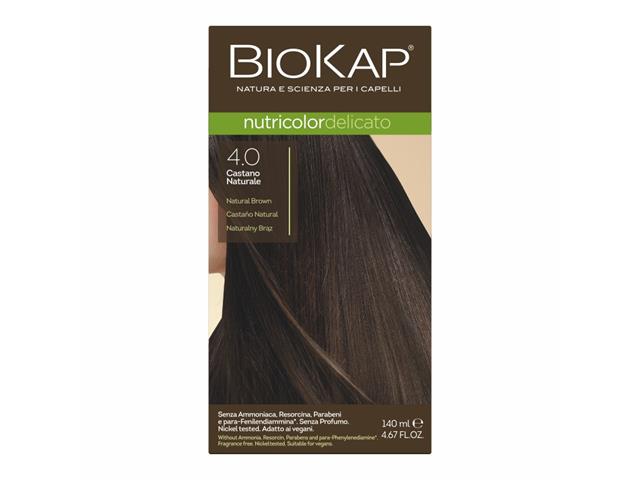 Biokap Nutricolor Delicato Farba do włosów brąz 4.0 interakcje ulotka farba do włosów  140 ml