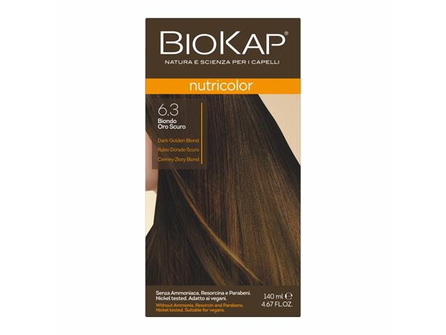 Biokap Nutricolor Farba do włosów ciemny złoty blond 6.3 interakcje ulotka farba do włosów - 140 ml
