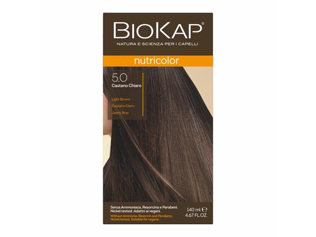 Biokap Nutricolor Farba do włosów jasny brąz 5.0 interakcje ulotka farba do włosów  140 ml