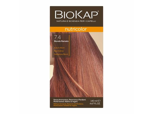 Biokap Nutricolor Farba do włosów kasztanowy blond 7.4 interakcje ulotka farba do włosów  140 ml