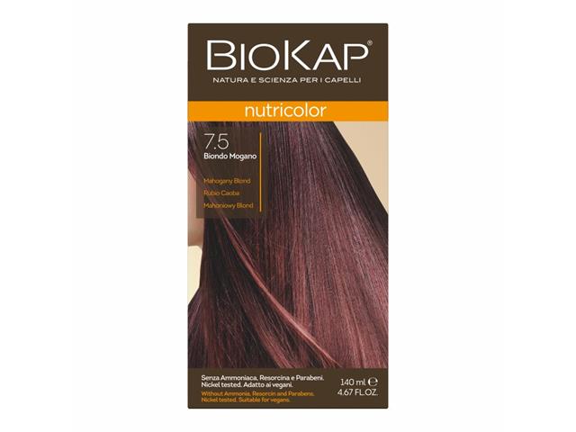 Biokap Nutricolor Farba do włosów mahoniowy blond 7.5 interakcje ulotka farba do włosów  140 ml