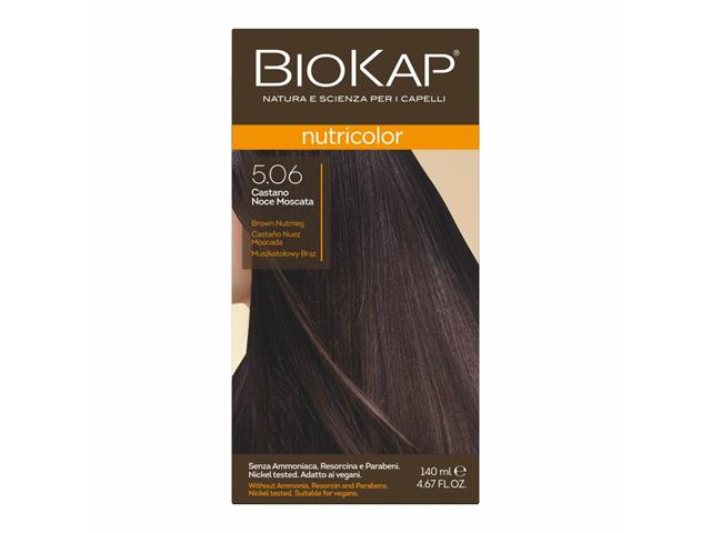 Biokap Nutricolor Farba do włosów muszkatołowy brąz 5.06 interakcje ulotka farba do włosów  140 ml