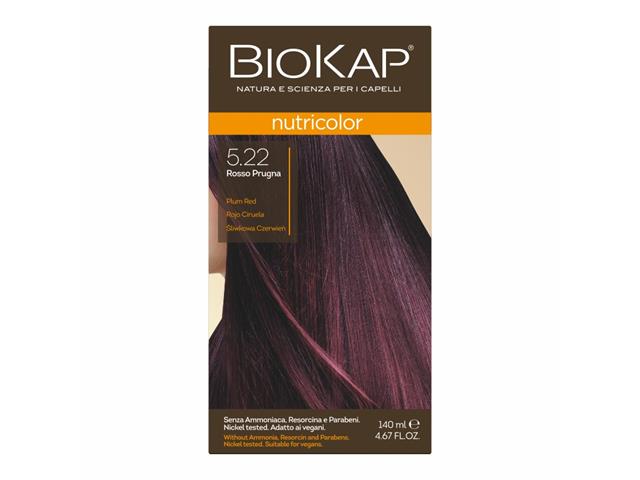 Biokap Nutricolor Farba do włosów śliwkowa czerwień 5.22 interakcje ulotka farba do włosów  140 ml