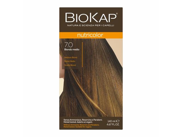 Biokap Nutricolor Farba do włosów średni blond 7.0 interakcje ulotka farba do włosów  140 ml