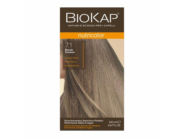 Biokap Nutricolor Farba do włosów szwedzki blond 7.1 interakcje ulotka farba do włosów  140 ml