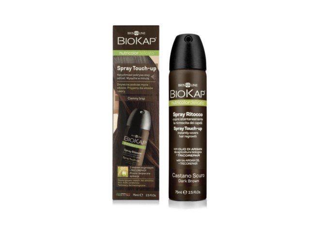 Biokap Nutricolor Spray touch up ciemny brąz interakcje ulotka spray  75 ml