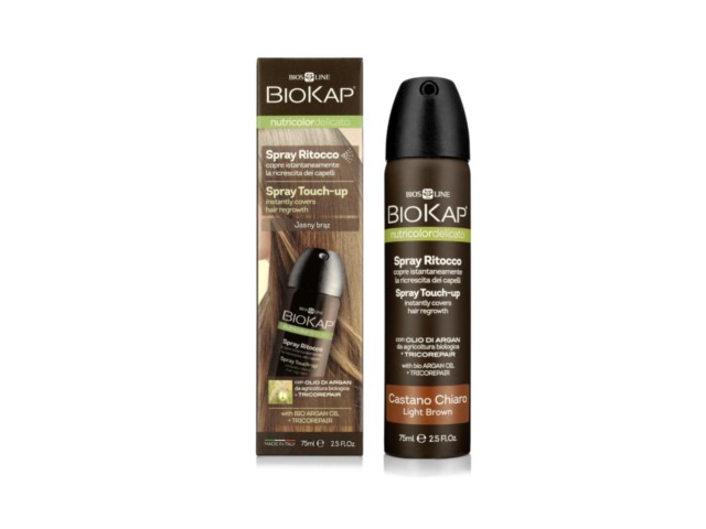 Biokap Nutricolor Spray touch up jasny brąz interakcje ulotka spray  75 ml