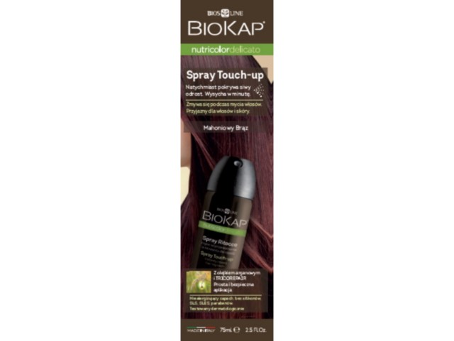 Biokap Nutricolor Spray touch up mahoniowy brąz interakcje ulotka   75 ml