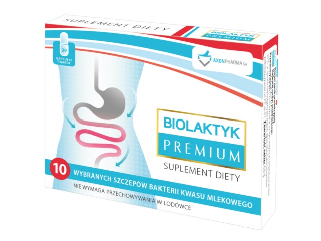 Biolaktyk Premium interakcje ulotka kapsułki twarde - 20 kaps. (2 blist. po 10 kaps.)