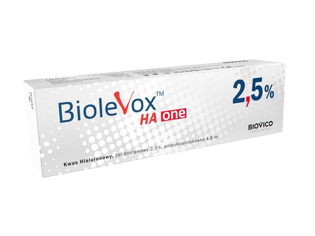 Biolevox HA One interakcje ulotka żel dostawowy  1 amp.-strz. po 4.8 ml