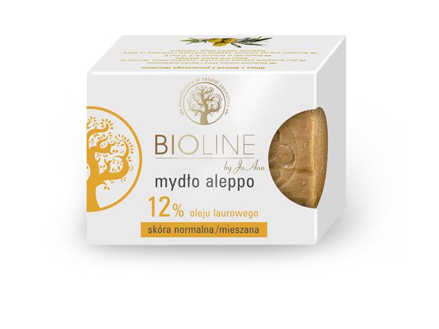 Bioline By Joann Aleppo Mydło 12% oleju laurowego interakcje ulotka mydło  200 g (karton)