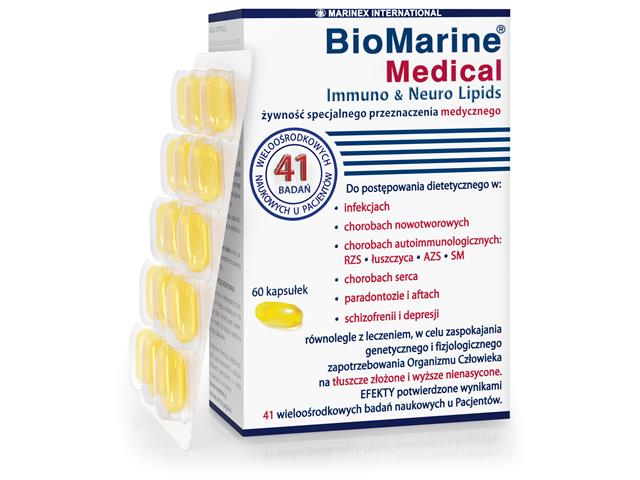 Biomarine Medical Immuno & Neuro Lipids interakcje ulotka kapsułki - 60 kaps.