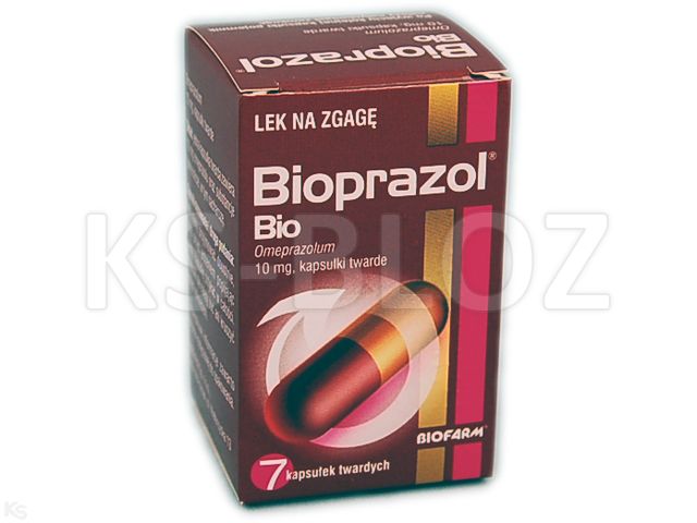Bioprazol Bio interakcje ulotka kapsułki twarde 10 mg 7 kaps. | pojem.